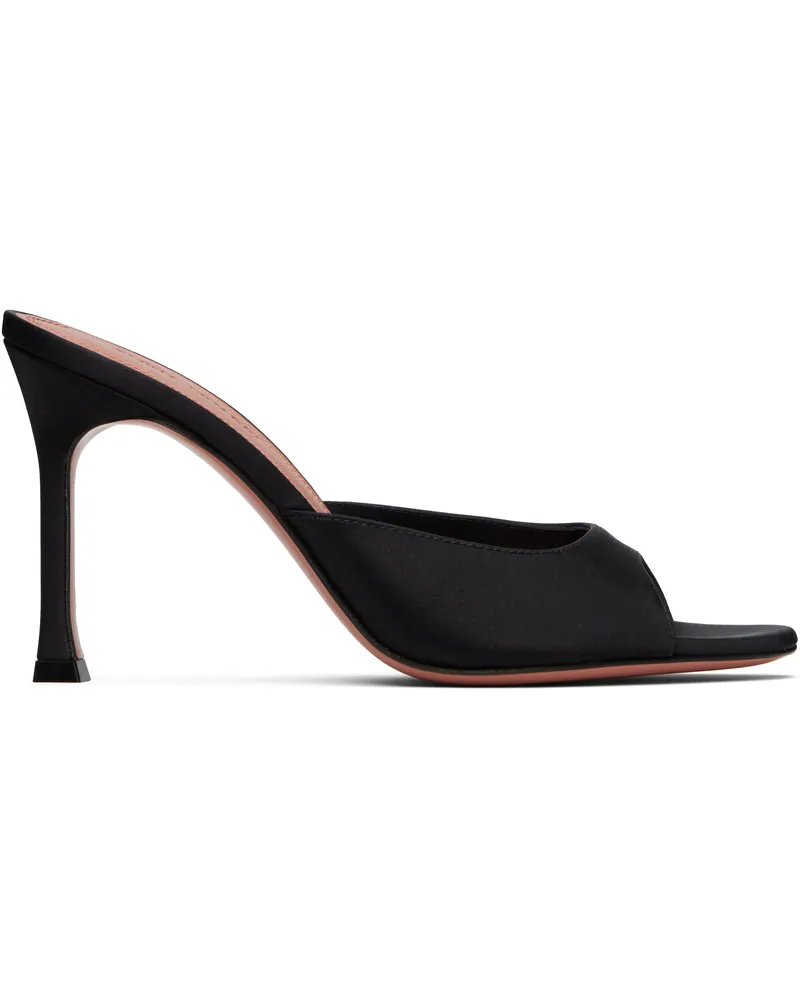 Amina Muaddi Black Alexa Slipper 95 Heeled Sandals Black