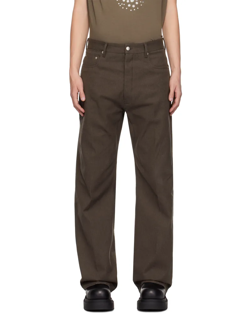 Rick Owens Brown Porterville Geth Jeans 24