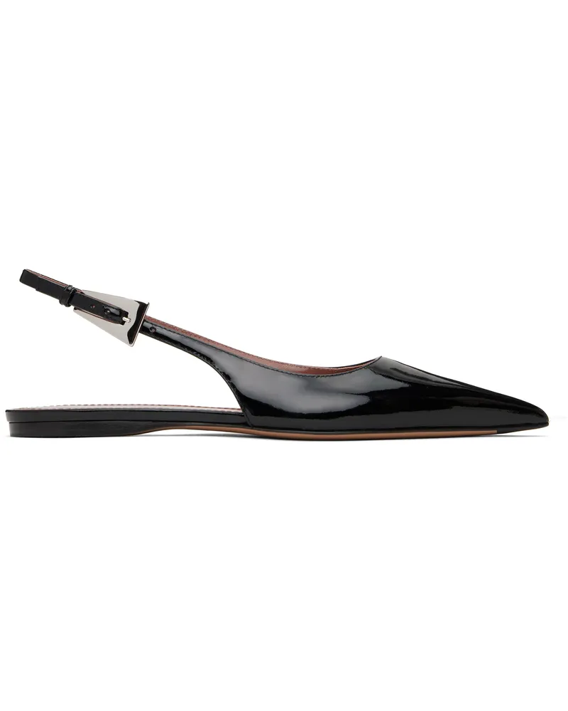 Paris Texas Black Jessica Slingback 10 Flats Black