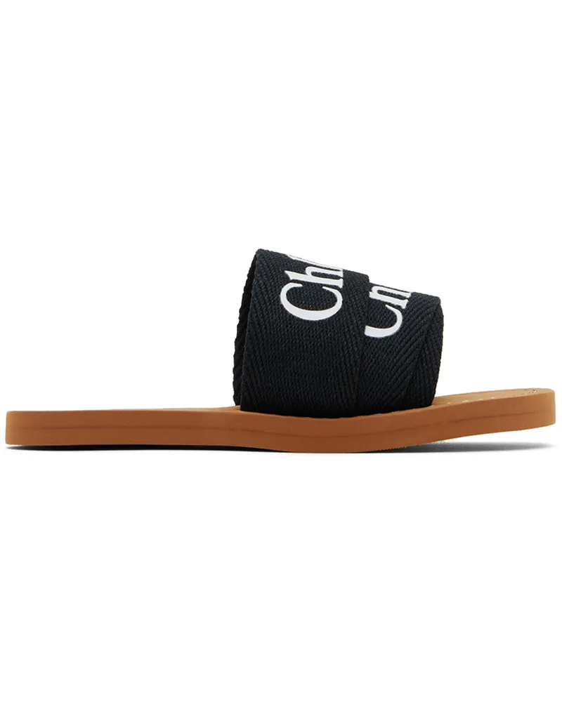 Chloé Kids Black Woody Sandals 09b