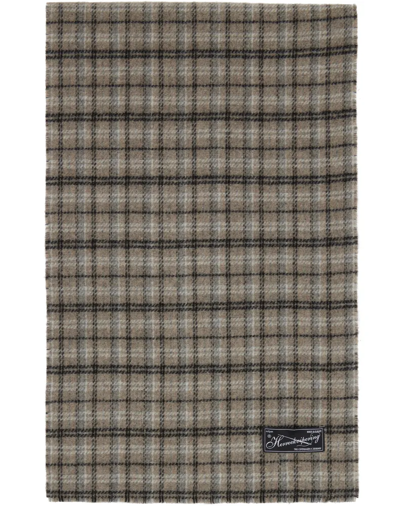 Mfpen Brown Wool Scarf Brown