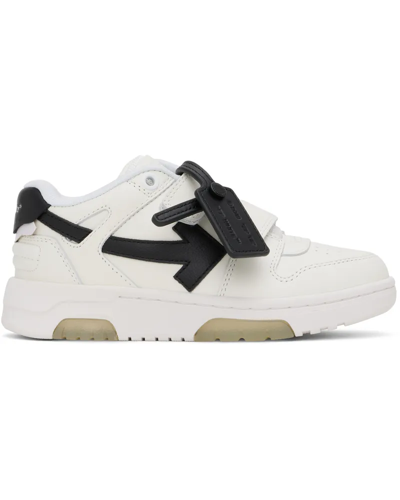OFF-WHITE Kids White & Black Out Of Office Straps Sneakers White