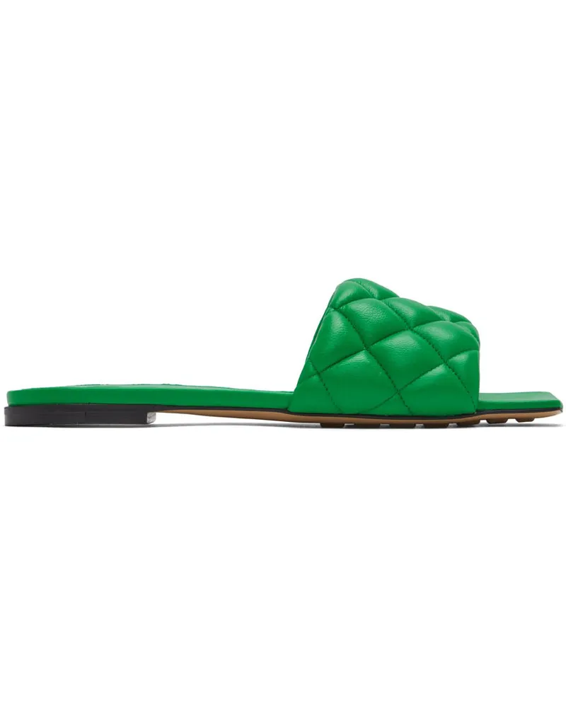 Bottega Veneta Green Padded Flat Sandals 3708