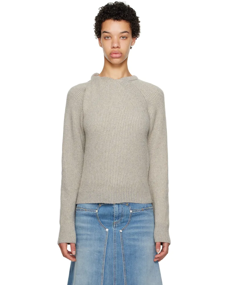 Stella McCartney Gray Shifting Knot Sweater 1121