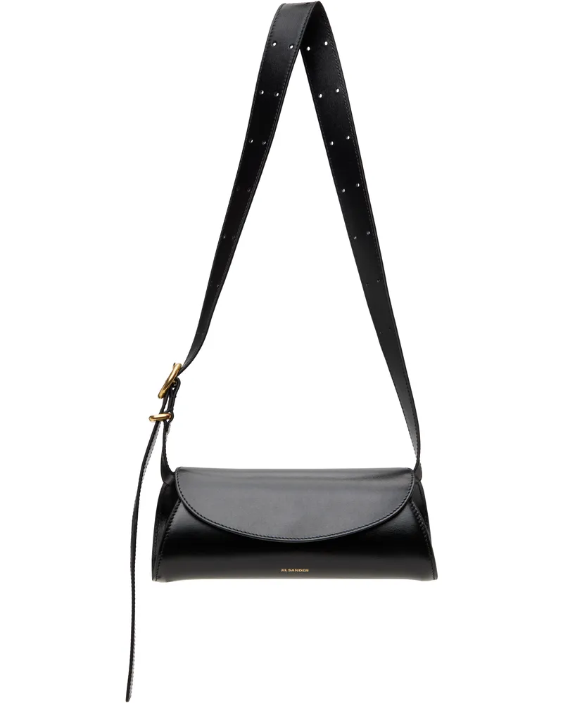 Jil Sander Black Cannolo Mini Bag 001