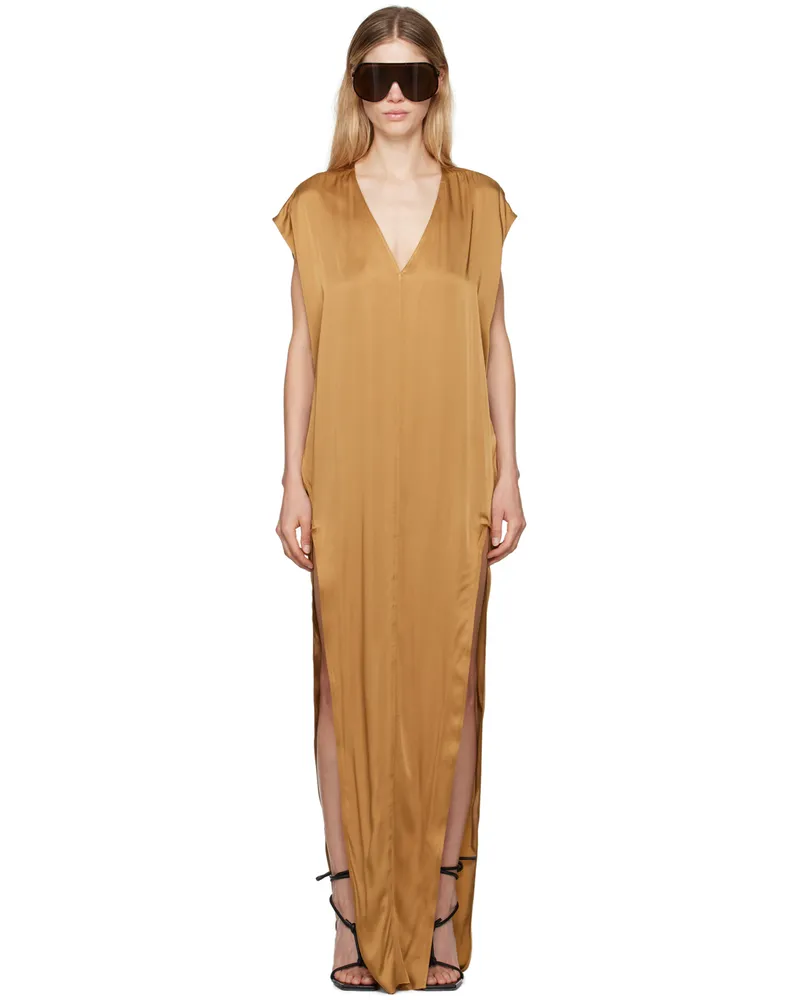 Rick Owens Yellow Porterville Arrowhead Maxi Dress 62