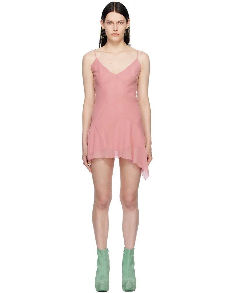 Charlotte Knowles Pink Spira Minidress Acid