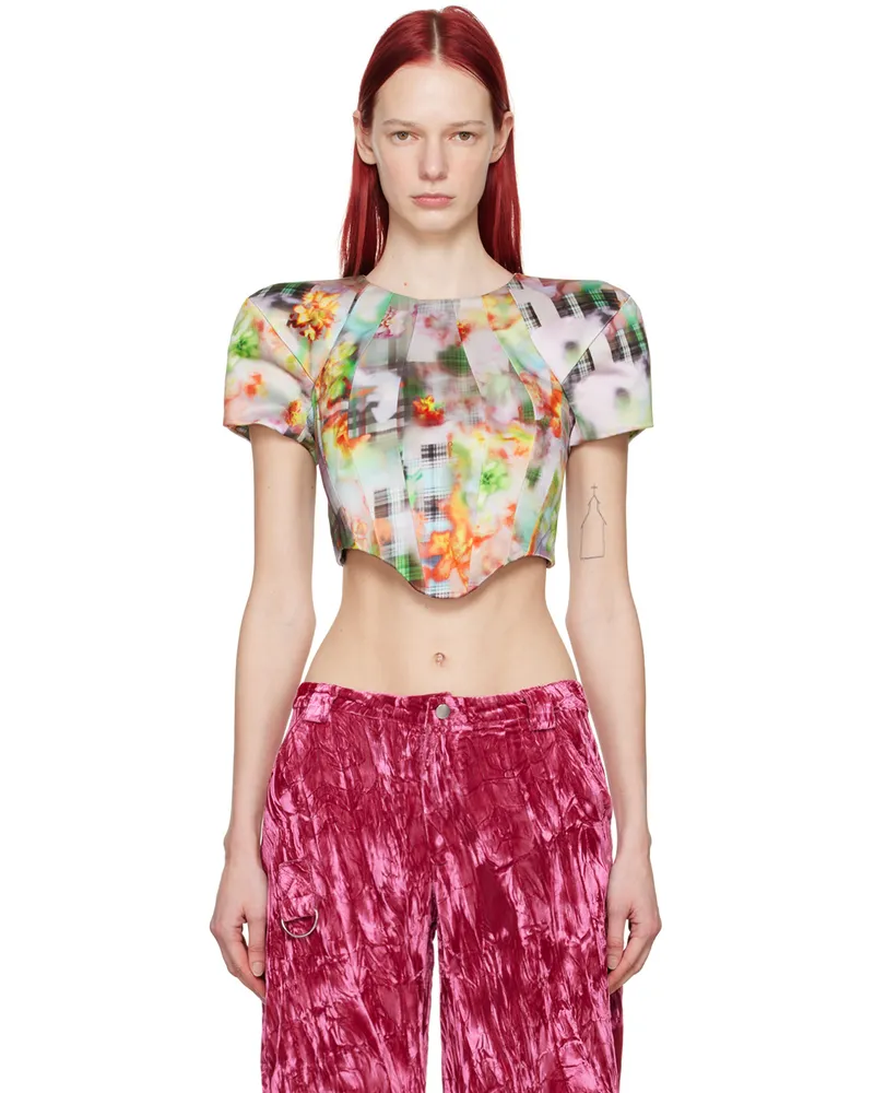 Collina Strada Blue Ava Blouse Garden