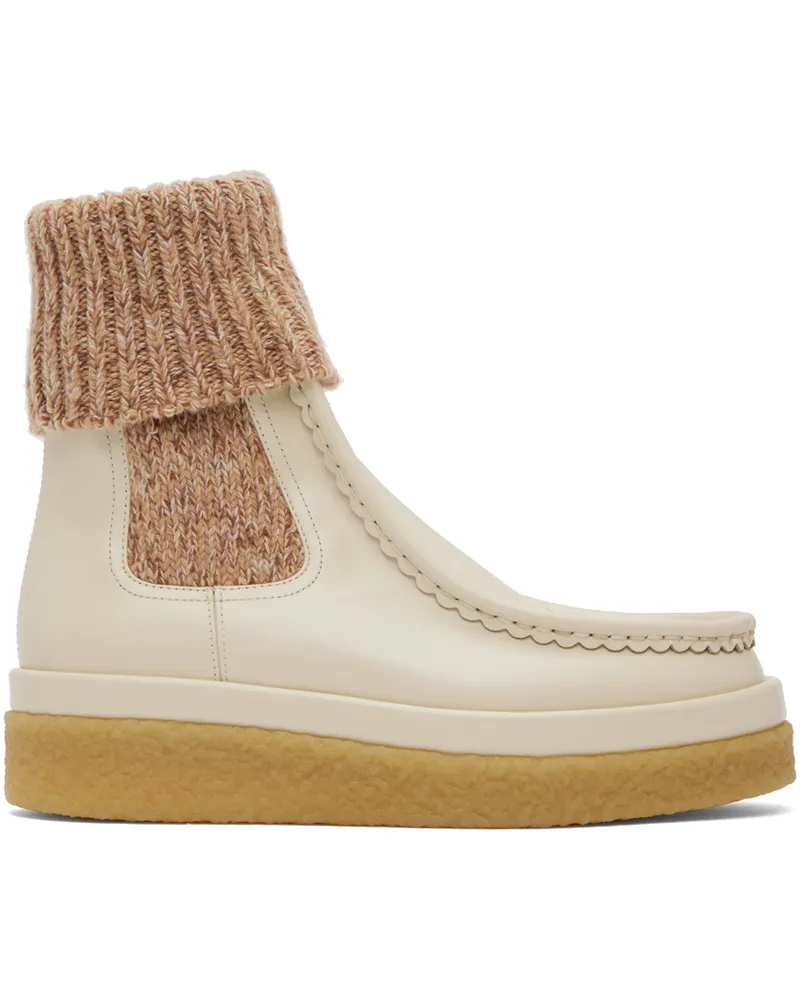 Chloé Beige Jamie Boots 122