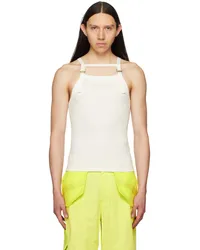 Dion Lee White Safety Harness Tank Top Ivory