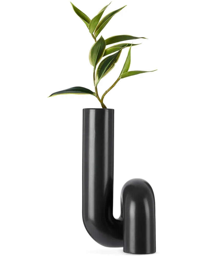 POLSPOTTEN Black Yourtube Vase Black