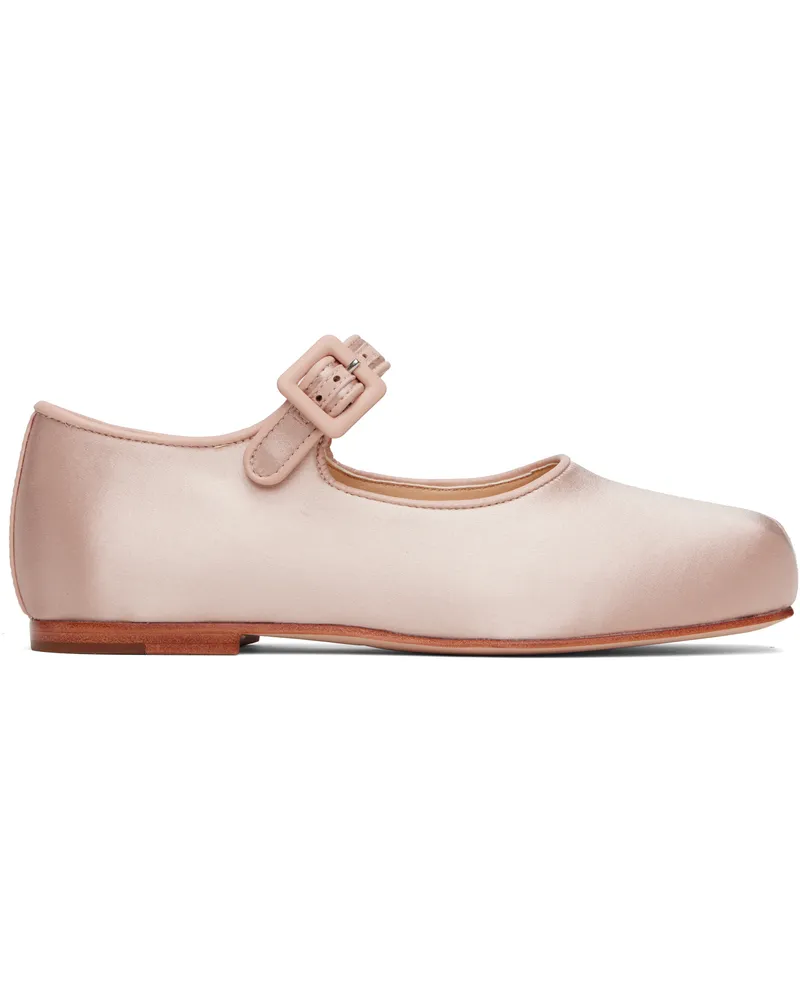Sandy Liang Pink Mary Jane Pointe Ballerina Flats 681