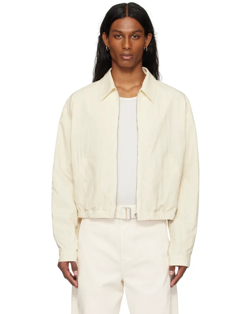 Christophe Lemaire Off-White Zipped Jacket Wh014