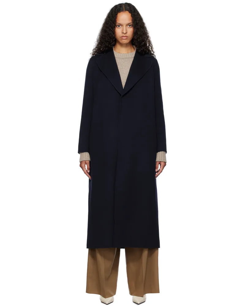 Max Mara Navy Poldo Coat 081