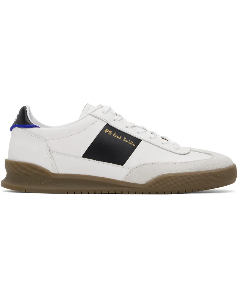 Paul Smith White & Black Leather Dover Sneakers 1