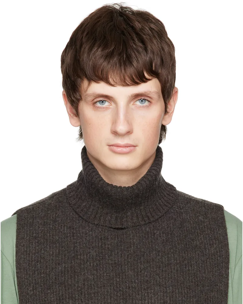 Hope Brown Turtleneck Scarf Dk