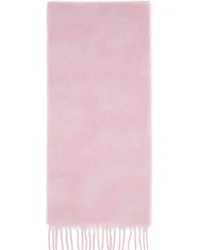 Acne Studios Pink Logo Scarf Pink