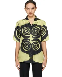 Nanushka Yellow & Black Bodil Shirt Spiral