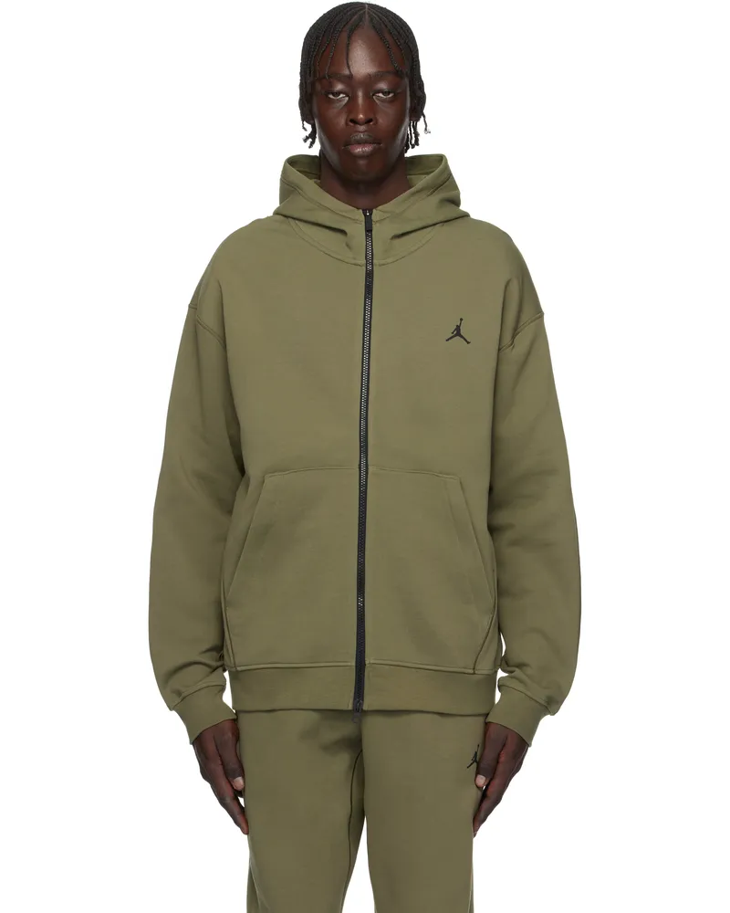 Nike Khaki Jordan Sport Hoop Fleece Hoodie Medium
