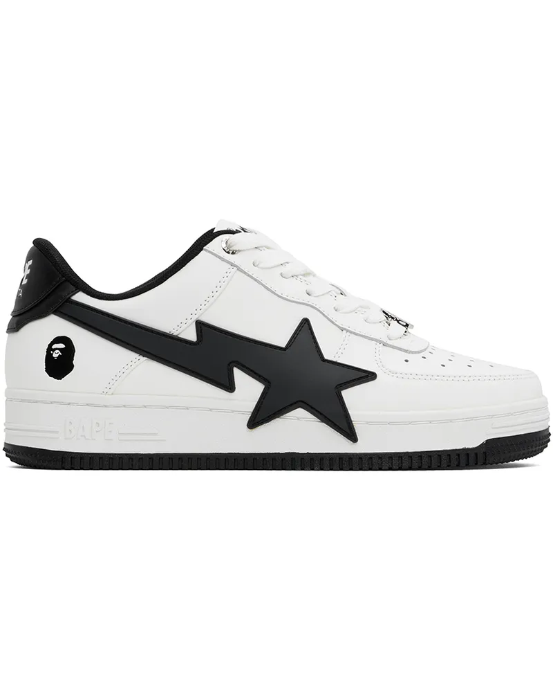 BAPE White & Black STA OS #2 Sneakers Black