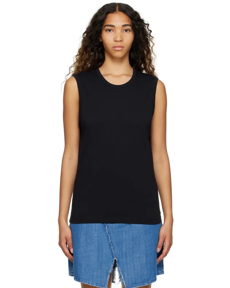Maison Margiela Black Crewneck Tank Top 900