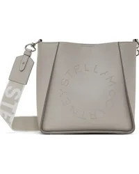 Stella McCartney Gray Logo Crossbody Bag Fog