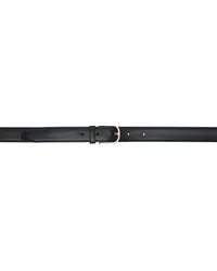 Totême Black Slim Leather Belt Black