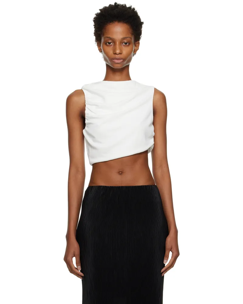 THIRD FORM Off-White Marble Tank Top Off