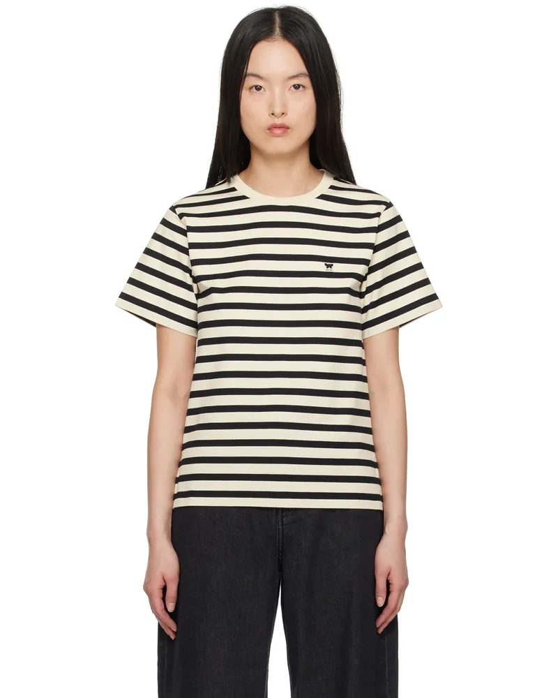 Max Mara Black & Off-White Satrapo T-shirt 010