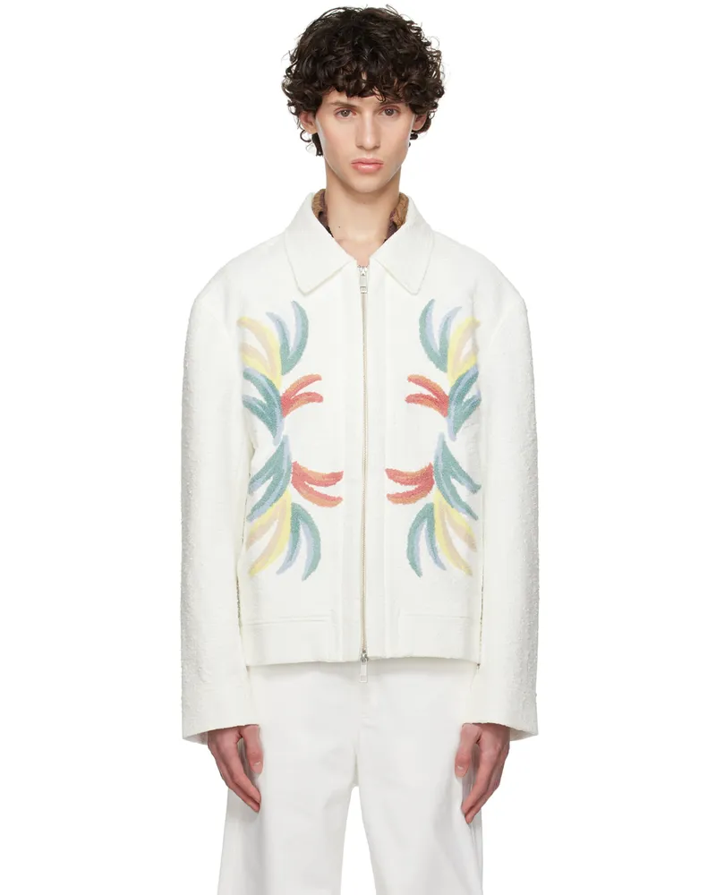 COMMAS White Appliqué Jacket Off