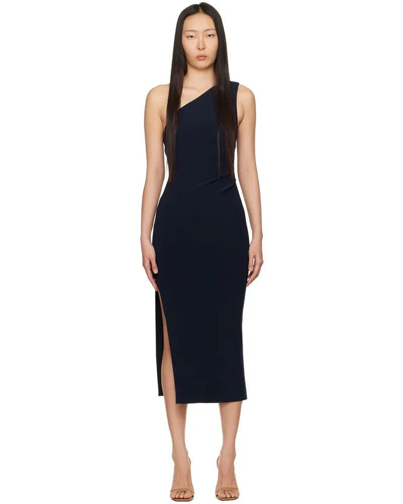 bec & bridge Navy Be Mine Midi Dress Ink