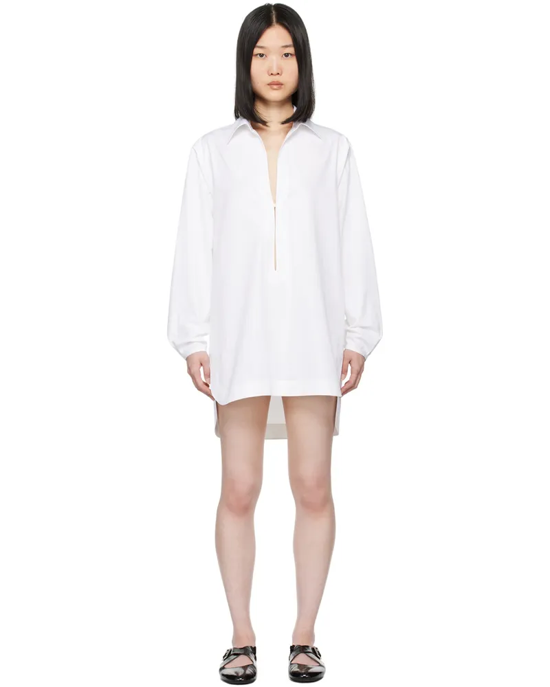 Alaïa White Tunic Minidress 000
