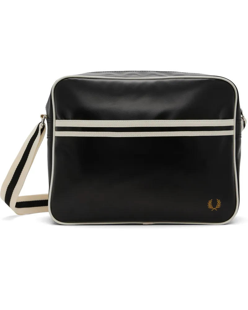 Fred Perry Black Classic Shoulder Bag D57black-ecru