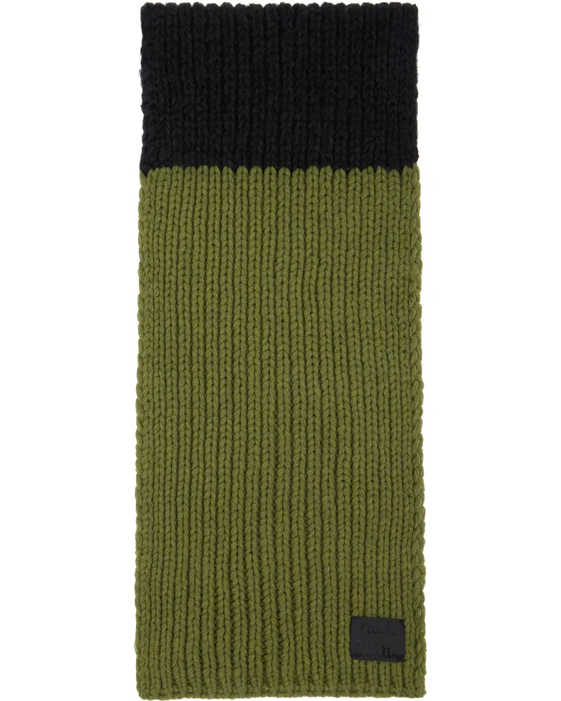 Paul Smith Multicolor Colourblock Mohair Knitted Scarf 79