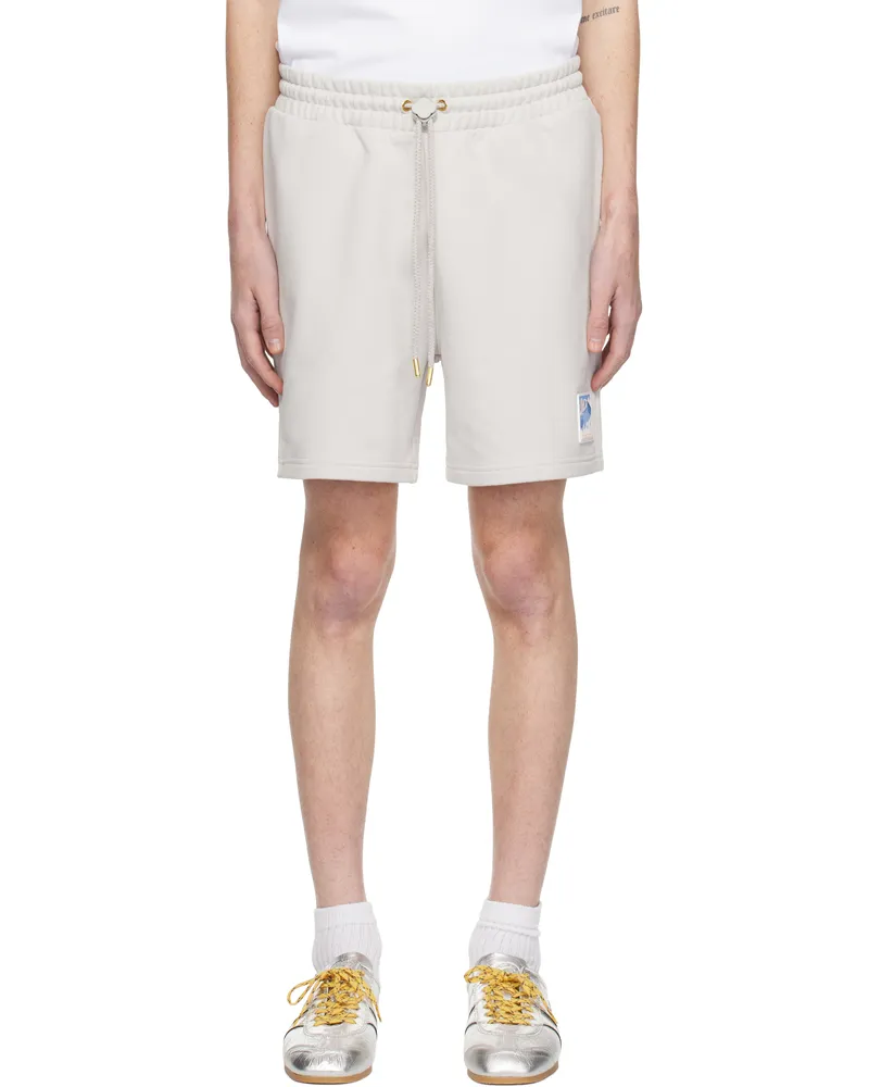 Casablanca Paris Gray Greek Temple Shorts Grey