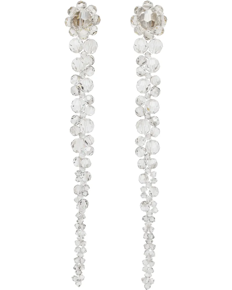 Simone Rocha Gray Drip Earrings Ash