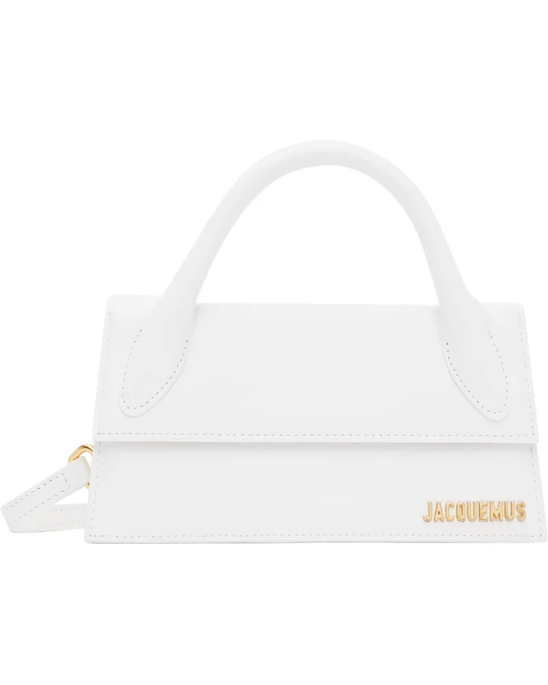 Jacquemus White 'The long Chiquito' Bag 100