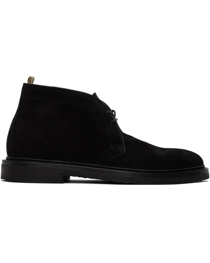 Officine Creative Italia Black Hopkins Crepe 114 Desert Boots Nero