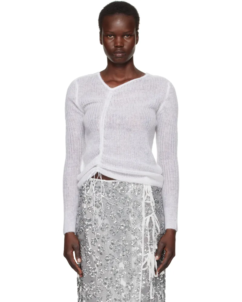Cecilie Bahnsen White Ussi Sweater White