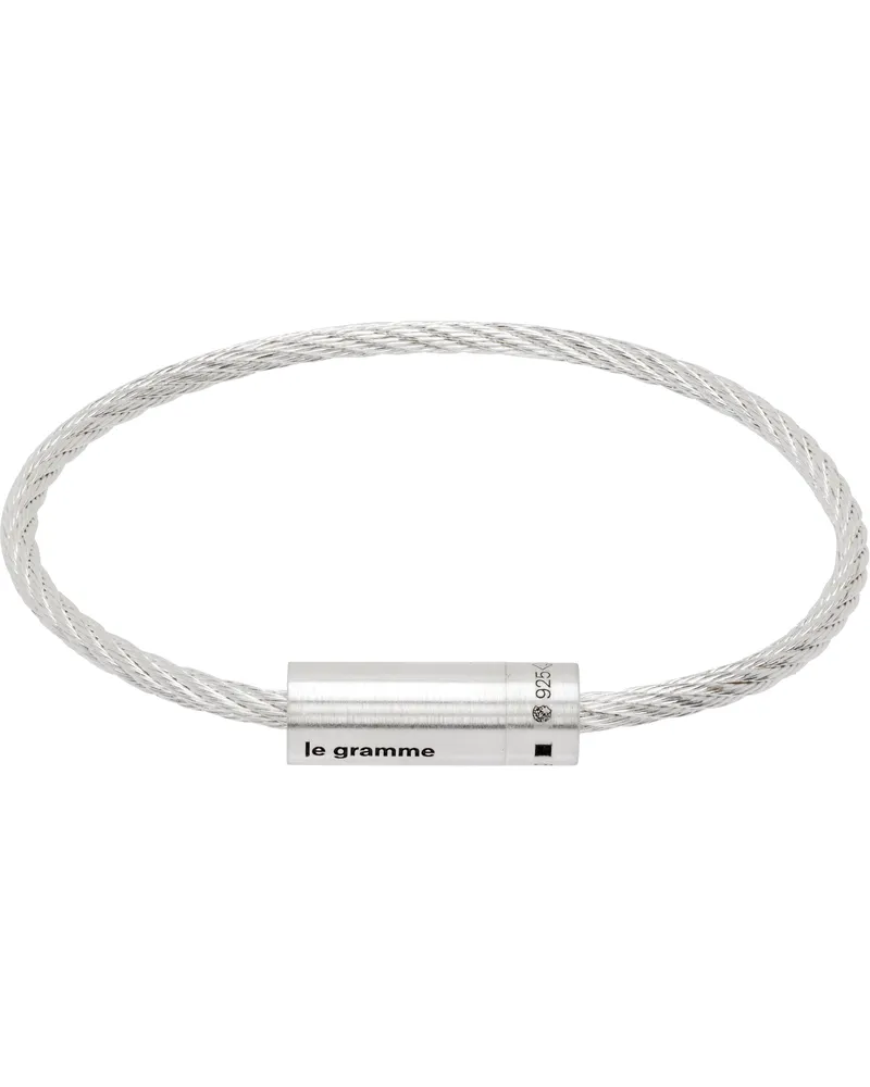 Le Gramme Cable 'Le 9g' Bracelet Silver