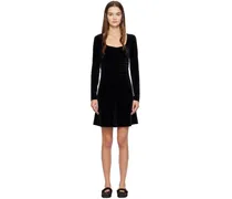 Black Square Neck Minidress