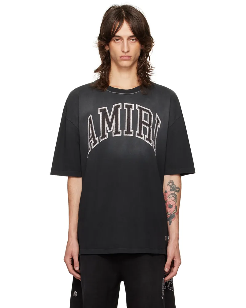 Amiri Black Vintage Oversized T-shirt Black