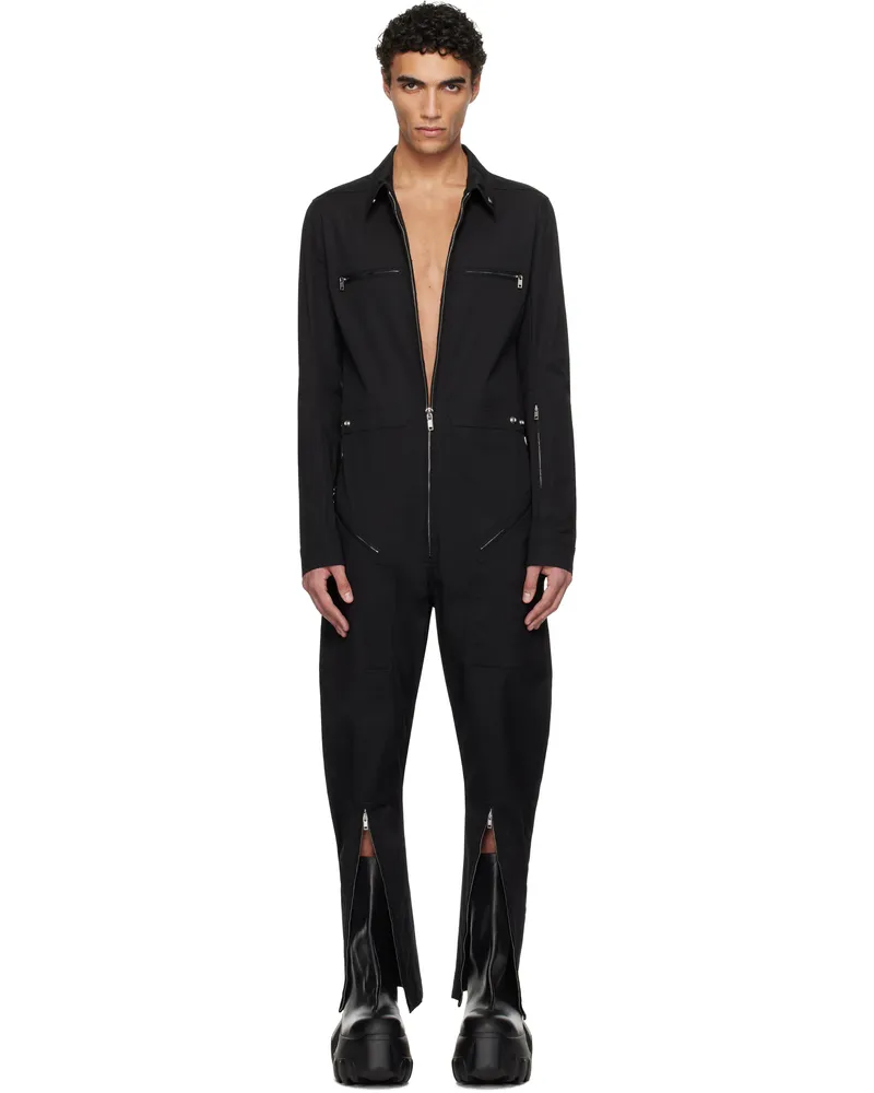 Rick Owens Black Hollywood Headon Jumpsuit 09