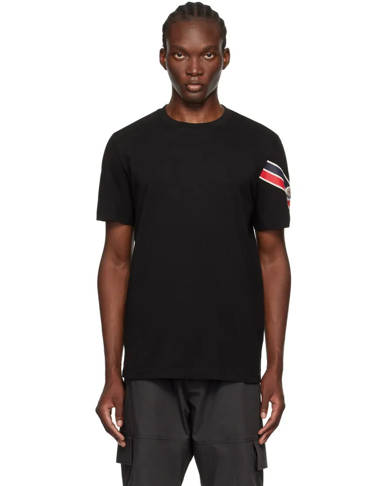 Moncler Black Tricolor T-Shirt 999