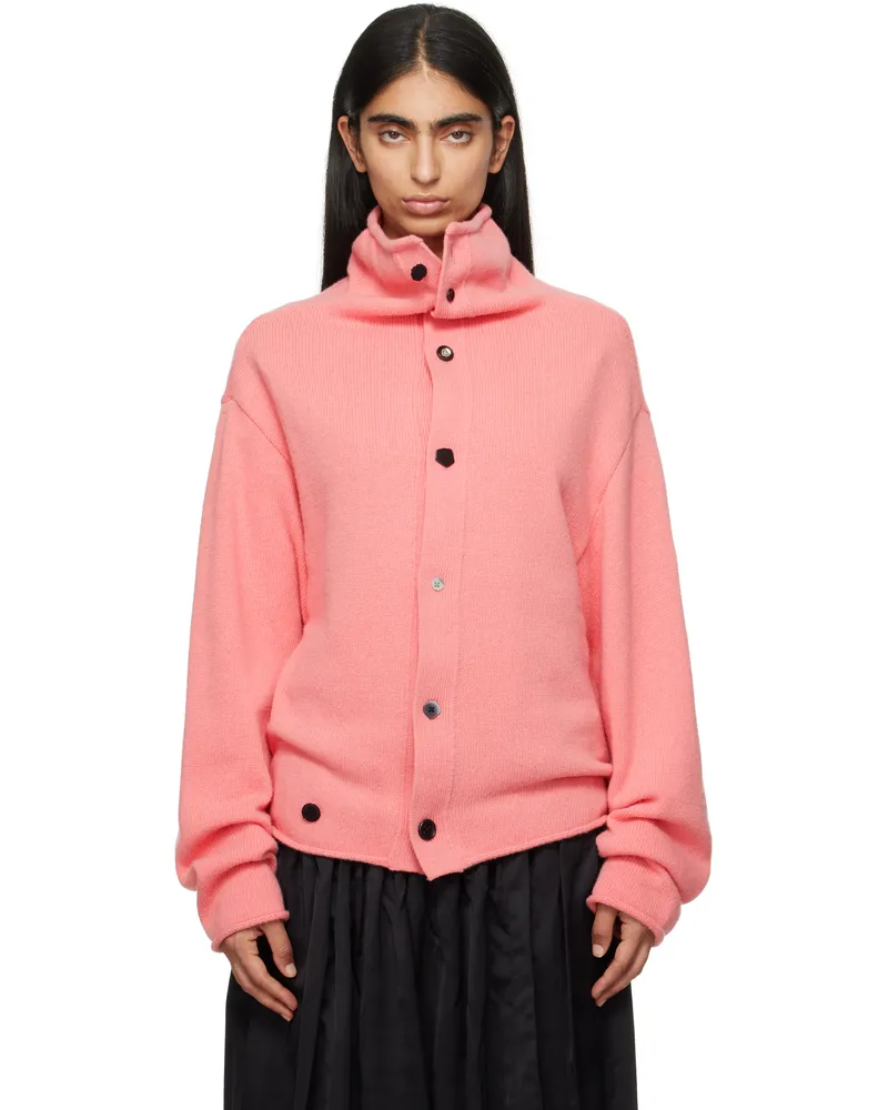 Adererror Pink Mohair Cardigan Pink