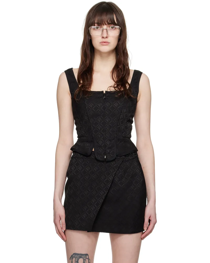 Marine Serre Black Moon Diamant Tank Top Bk99