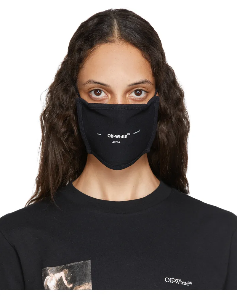 OFF-WHITE Black Logo Mask Black