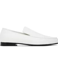 Totême White 'The Croco Oval' Loafers White