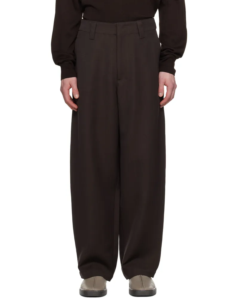 Christophe Lemaire Brown Maxi Trousers Br495