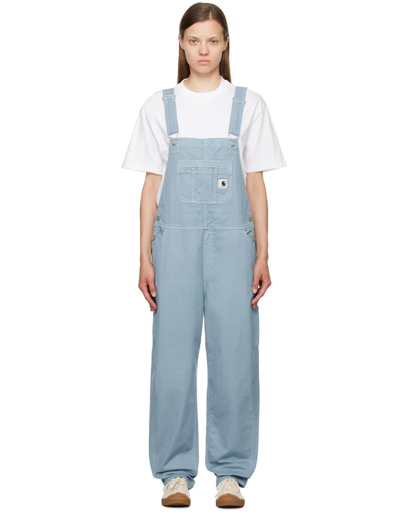 Carhartt WIP Blue Norris Bib Overalls Misty